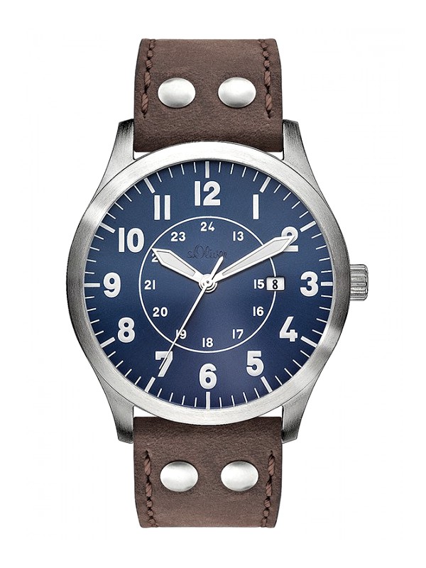 s.Oliver Uhren Lederarmband braun für SO-2977-LQ - Armbanduhren,  Taschenuhren, Wecker & Zubehör im Time-Line24 Uhrenshop